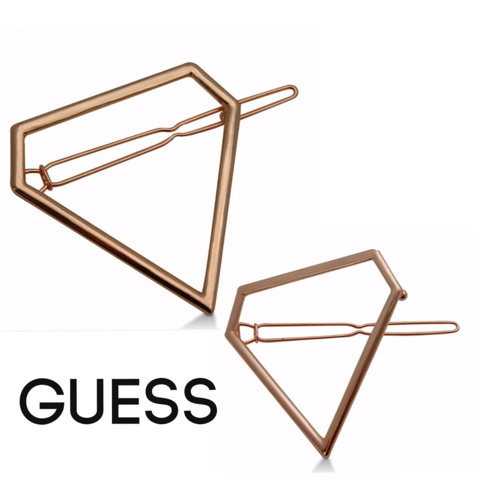 Guess RoseGold-Tone Diamond Shape Hair Pin